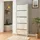 [en.casa] Lund 60 x 169 x 24 cm 5 verspiegelte Klappen / weiß