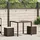 vidaXL Gartenhocker mit Kissen 40 x 40 x 43 cm braun 2 St.