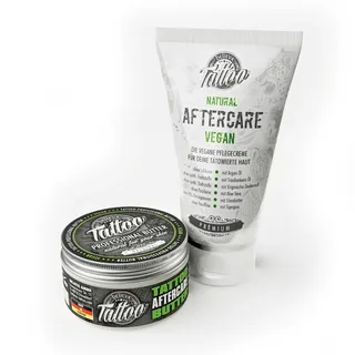 Believa Tattoo - Tattoo Pflege Set/Geschenk Set für die tätowierte Haut - 2er Bundle mittel