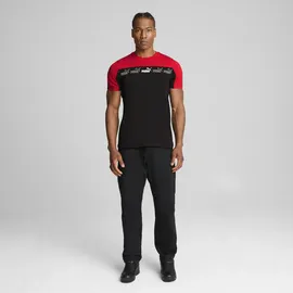 Puma T-Shirt "Around The Block T-Shirt Herren", Jungen, Gr. M, rot (for all time rot), Obermaterial: 100% Baumwolle. Rippe: 80% Baumwolle, 20% Polyester, clean, regular fit, Rundhals, Shirts T-Shirt