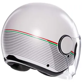 AGV Eteres Capoliveri Jethelm - Matt Weiß/Grau/Rot/Grün / L