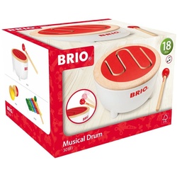 BRIO® Spielzeug-Musikinstrument Brio Kleinkindwelt Holz Musikinstrument Trommel 2 Teile 30181