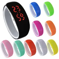 Kinder Kunststoff LED Armbanduhr Sport Digital Wasserdicht Handgelenk Neuheit Gf