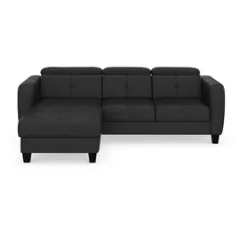 sit&more Ecksofa SIT & MORE "Belluci L-Form", grau (anthrazit), B:247cm H:85cm T:170cm, Sofas, Ecksofa, inklusive Federkern, wahlweise mit Bettfunktion und Bettkasten