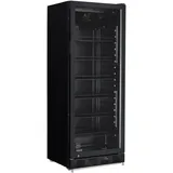 METRO Professional Getränkekühlschrank GSC4280B, Metall/Glas, 280 L, belüftete Kühlung, 210 W, mit Schloss (Schwarz)