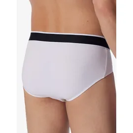 SCHIESSER Slip unifarben weiß L 6er Pack