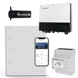 Growatt SPH3600 0% MwSt §12 III UstG 3,6kW Hybrid Wechselrichter mit 10.2kWh Sol...