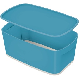 Leitz MyBox kleine Aufbewahrungsbox mit Deckel, Sanftes Blau, Cosy-Serie, 52630061