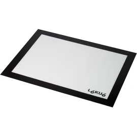 LéKué Backblechauflage, Silikon, schwarzweiß, 60 x 40 cm