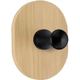 KLEINE WOLKE Bamboo Hook One Handtuchhaken Braun