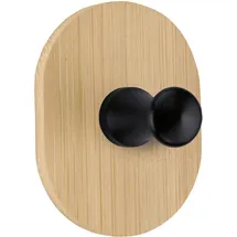 KLEINE WOLKE Bamboo Hook One Handtuchhaken Braun