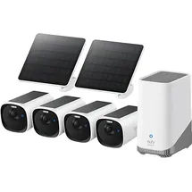 eufy eufyCam E40 4-Kamera-Set + HomeBase S380 + Solarpanel