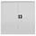 Classix Stahlschrank X-530307 signalweiß 80,0 x 38,0 x 75,0 cm, aufgebaut