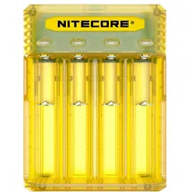 Nitecore Q4 - Ladegerät für Li-Ion Akkus, 4 Farben (gelb)