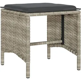 vidaXL Garten-Lounge-Set 4-tlg. hellgrau