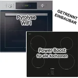 Candy Herdset Candy Backofen Smart Steam mit Bosch Induktionskochfeld rahmenlos autark 60 cm