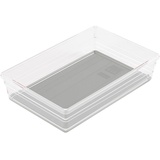 bricoline Kis Sortierbox Sistemo 15x22,5 cm in transparent-grau, Plastik, 15x22.5x5 cm
