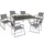 Garden Pleasure Averna Set 7-tlg. Grau