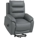 Homcom Sessel, Grau, Metall, 86x101x91 cm, Wohnzimmer, Sessel, Fernsehsessel