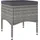 vidaXL 5-tlg. Garten-Bistro-Set Poly Rattan & Massivholz Akazie Grau