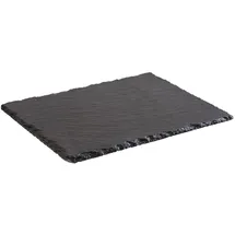 APS Naturschieferplatte, 26,5 x 20,5 cm, Materialstärke 6-9 mm, möbelschonende Füßchen