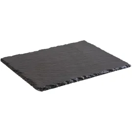 APS Naturschieferplatte, 26,5 x 20,5 cm, Materialstärke 6-9 mm, möbelschonende Füßchen