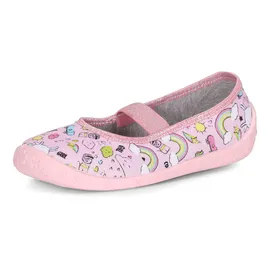 Ladeheid Kinder Mädchen Hausschuhe LARW008 (Rosa Regenbogen, 27 EU) - 27