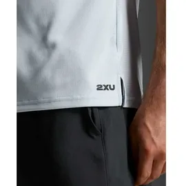 2XU Aero Mesh Kurzarm-t-shirt - Moonstone - XL
