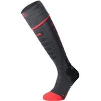 Lenz Heat Socks 5.1 Toe Cap Regular Fit Unisex Kniestrümpfe Anthrazit, Rot 1 Paar(e)