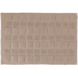 Relaxdays Badematte Hellbraun 60 x 40 cm