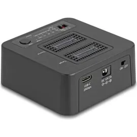DeLock USB 20 Gbps M.2 Dockingstation für 2 x NVMe PCIe SSD mit Klon- und