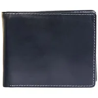 Akzent Herren Geldbörse aus Echtleder. Format 12 x 9 cm.