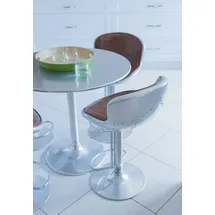 aea Hocker Barhocker Sessel Stuhl Bar Tresen Einrichtung aviator Aluminium  - Silber