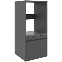 XORA Waschmaschinenschrank Anthrazit, Holzwerkstoff, 67.5x151.8x67.5 cm, Typenauswahl, erweiterbar, Waschküche,