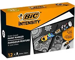 BIC Permanenter Lackmarker Weiß Mittelere Spitze Kegelförmig 2,3 mm 12 Stück