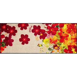 SALONLOEWE Fußmatte Lifestyle Maggio 50x75 cm Eingangs-Matte waschbar bunt Blumen Fussabtreter