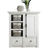 furn.design Highboard 105 x 115 cm Weiß