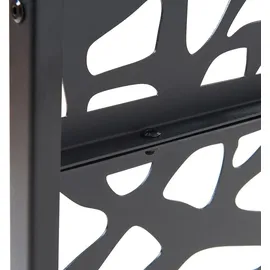 casa.pro Indoor Trennwand 200 x 100 x 50 cm Schwarz