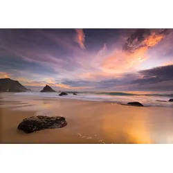Fototapete PAPERMOON "Strand", bunt, B:4,50m L:2,80m, Vlies, Tapeten