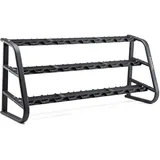 Diamond Hantelständer 3 Ablagen 15 Paar Hanteln 230 x 74 x 140 cm Schwarz