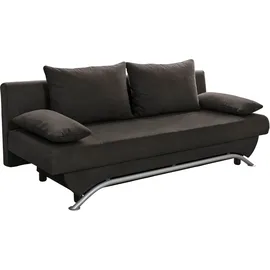Jockenhöfer Schlafcouch Kunstleder 2-Sitzer Schwarz