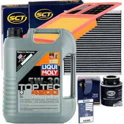 Filterset+liqui Moly 5w30 Öl Für 1.6 105 Ps Skoda Fabia 2 Roomster 5j Mc Cfna: Filterset Inspektionspaket Vag: 6q0819653 Vag: 6q0819653b Vag: Jzw81965