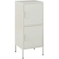 Beliani Huron Aktenschrank 40 x 40 x 102 cm weiß