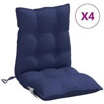 vidaXL Niedriglehner Auflage 4 St. 0 x 0 x 0 cm blau