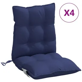 vidaXL Niedriglehner Auflage 4 St. 0 x 0 x 0 cm blau