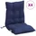 vidaXL Niedriglehner Auflage 4 St. 0 x 0 x 0 cm blau