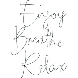 Wandobjekt Schrift ENJOY - schwarz