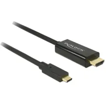 DeLock USB-C zu HDMI 4K 60 Hz 1 m Schwarz