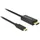 DeLock USB-C zu HDMI 4K 60 Hz 1 m Schwarz
