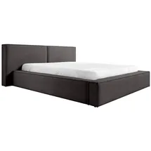 FEDVE Polsterbett, Dunkelgrau, Textil, 180x200 cm, Schlafzimmer, Betten, Polsterbetten